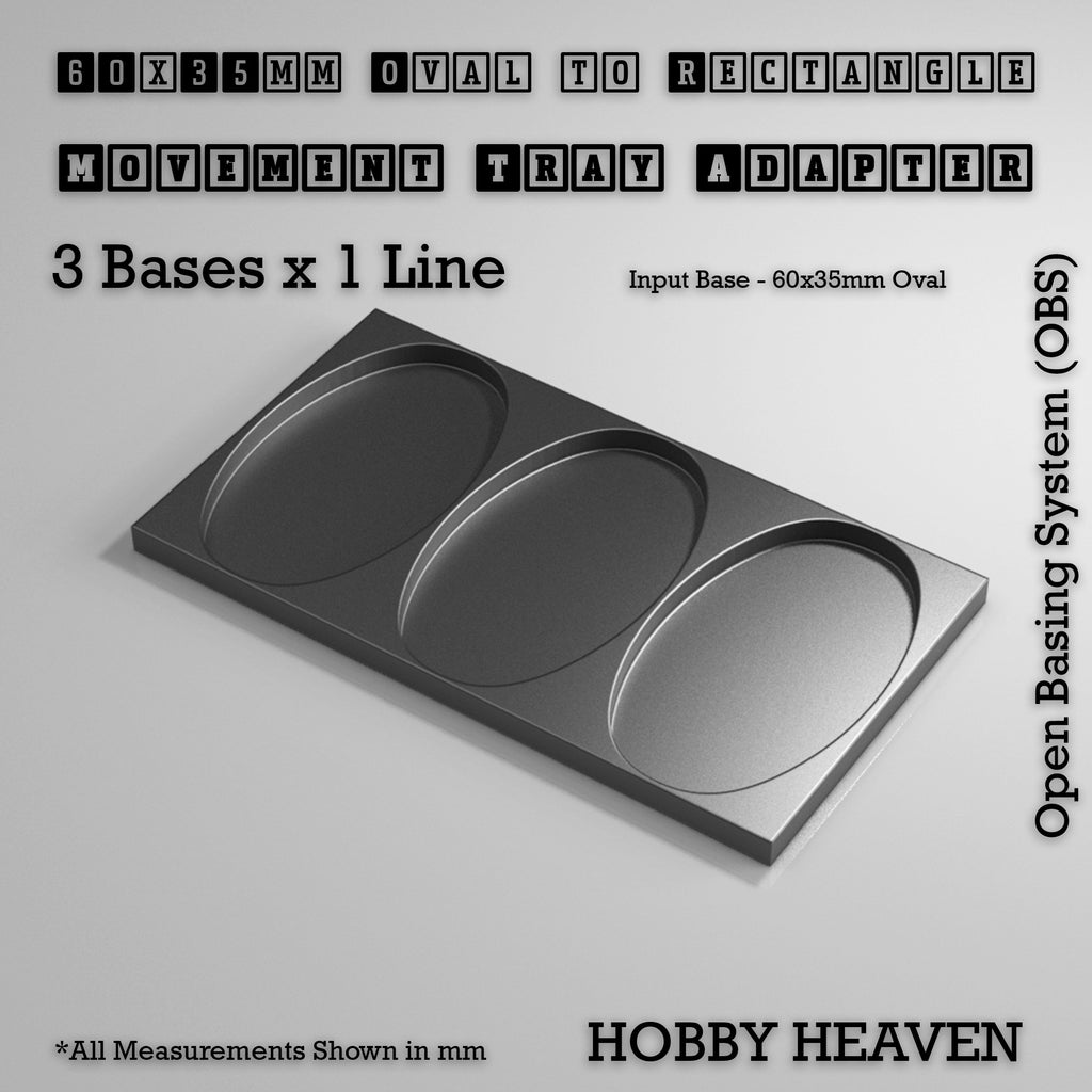 Oval to Rectangle Movement Tray Adapters
