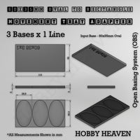 Oval to Rectangle Movement Tray Adapters

