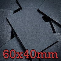 60x40mm Rectangular Plain Plastic Bases - Hobby Heaven
