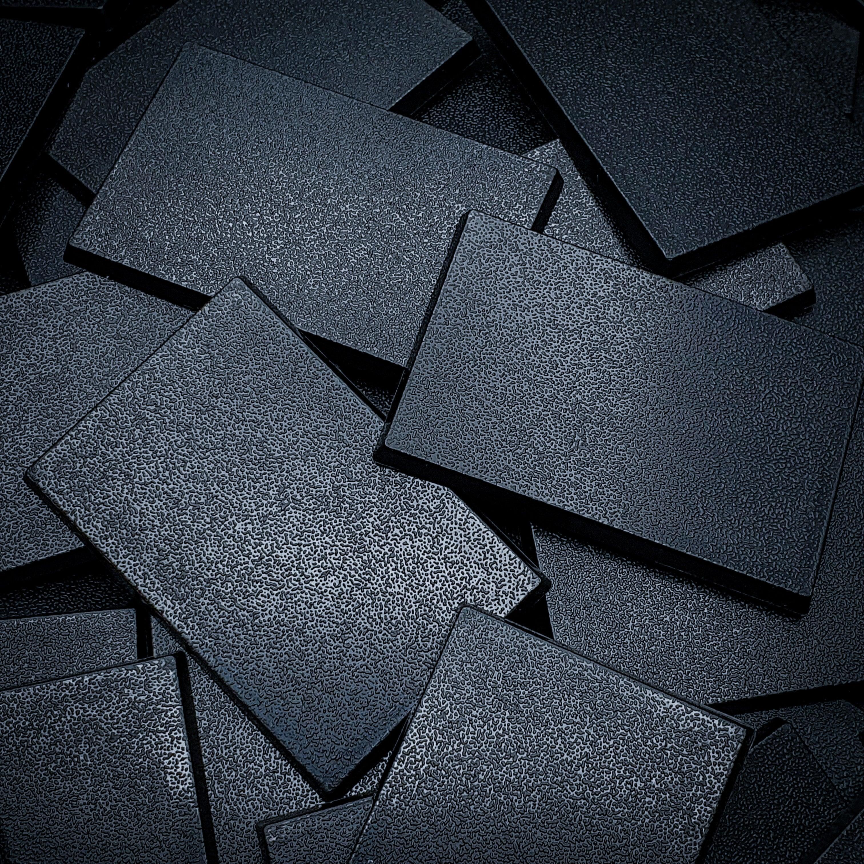 60x40mm Rectangular Plain Plastic Bases - Hobby Heaven
