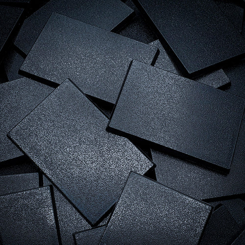 60x40mm Rectangular Plain Plastic Bases - Hobby Heaven