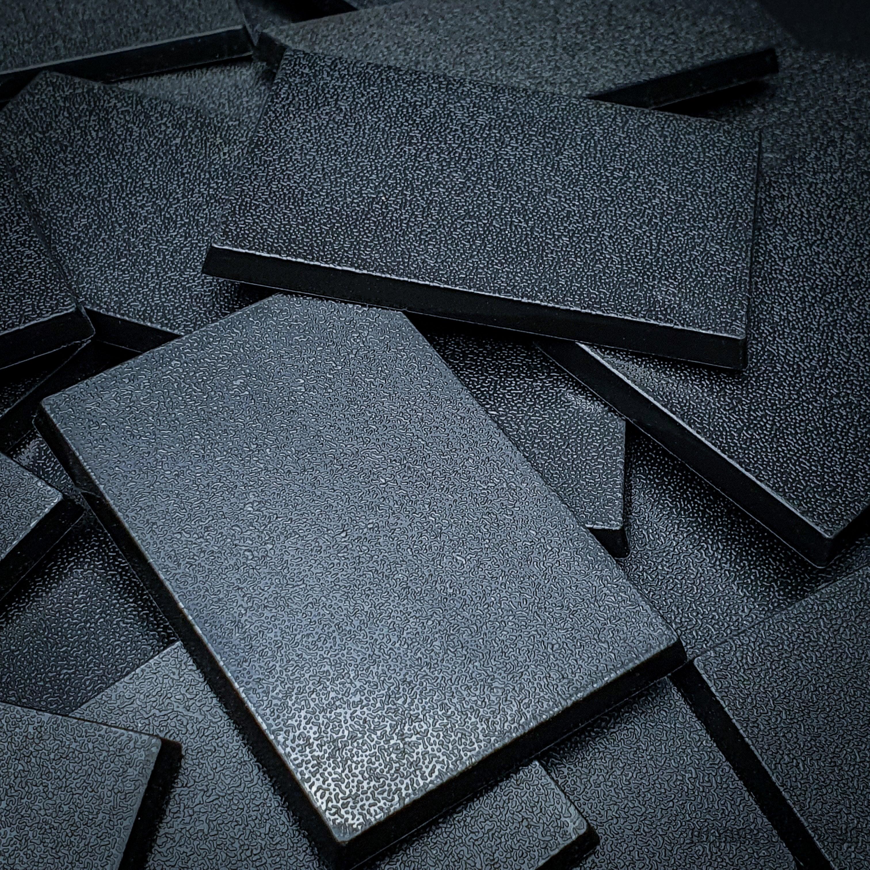60x40mm Rectangular Plain Plastic Bases - Hobby Heaven