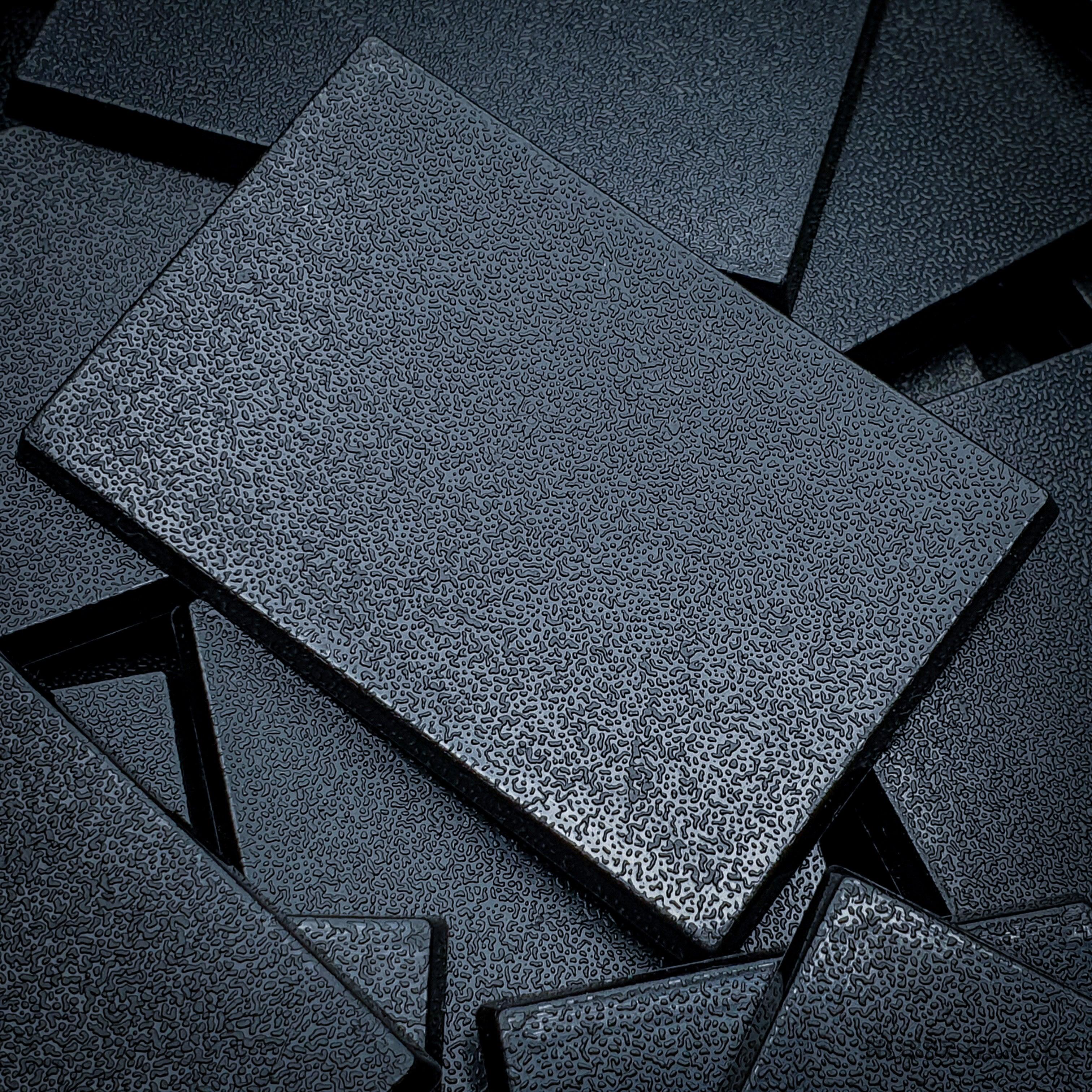 60x40mm Rectangular Plain Plastic Bases - Hobby Heaven