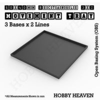 Square and Rectangle Movement Trays for Tabletop Games | Warhammer Compatible | Full Range
