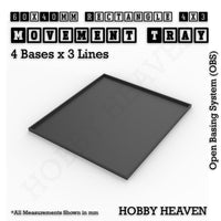 Square and Rectangle Movement Trays for Tabletop Games | Warhammer Compatible | Full Range