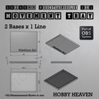 Rectangle Movement Trays | Cavalry & Monsters | 50×25-100×60mm | OBS System