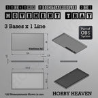 Rectangle Movement Trays | Cavalry & Monsters | 50×25-100×60mm | OBS System