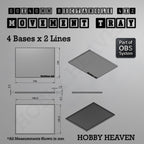 Rectangle Movement Trays | Cavalry & Monsters | 50×25-100×60mm | OBS System