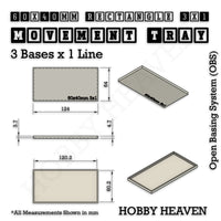 Square and Rectangle Movement Trays for Tabletop Games | Warhammer Compatible | Full Range
