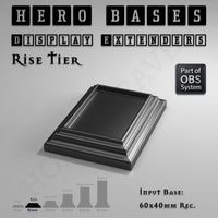 Hero Bases Display Extenders | Squares and Rectangles | Convert Gaming Bases to Display Bases & Plinths
