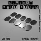 Pill Bases Range - 3d Print Full Range Tabletop Games