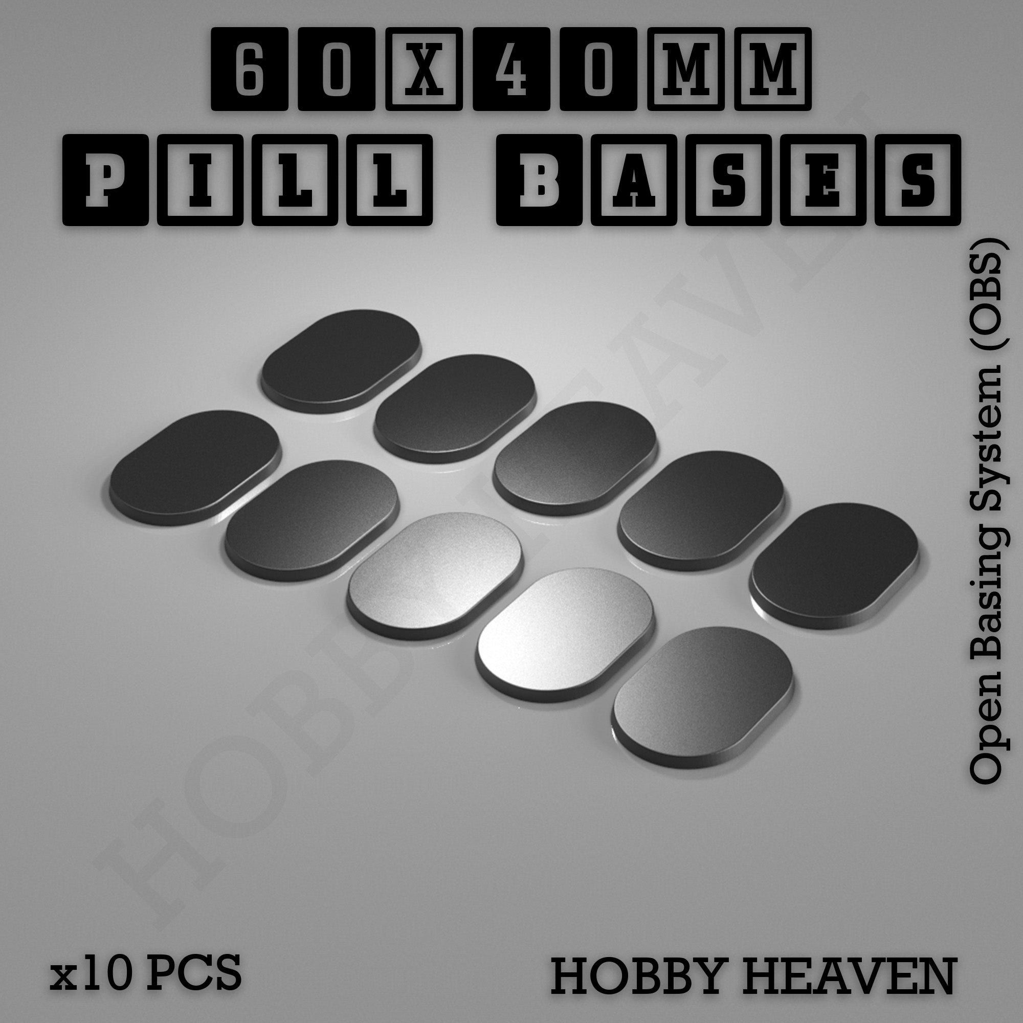 Pill Bases Range - 3d Print Full Range Tabletop Games