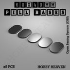 Pill Bases Range - 3d Print Full Range Tabletop Games