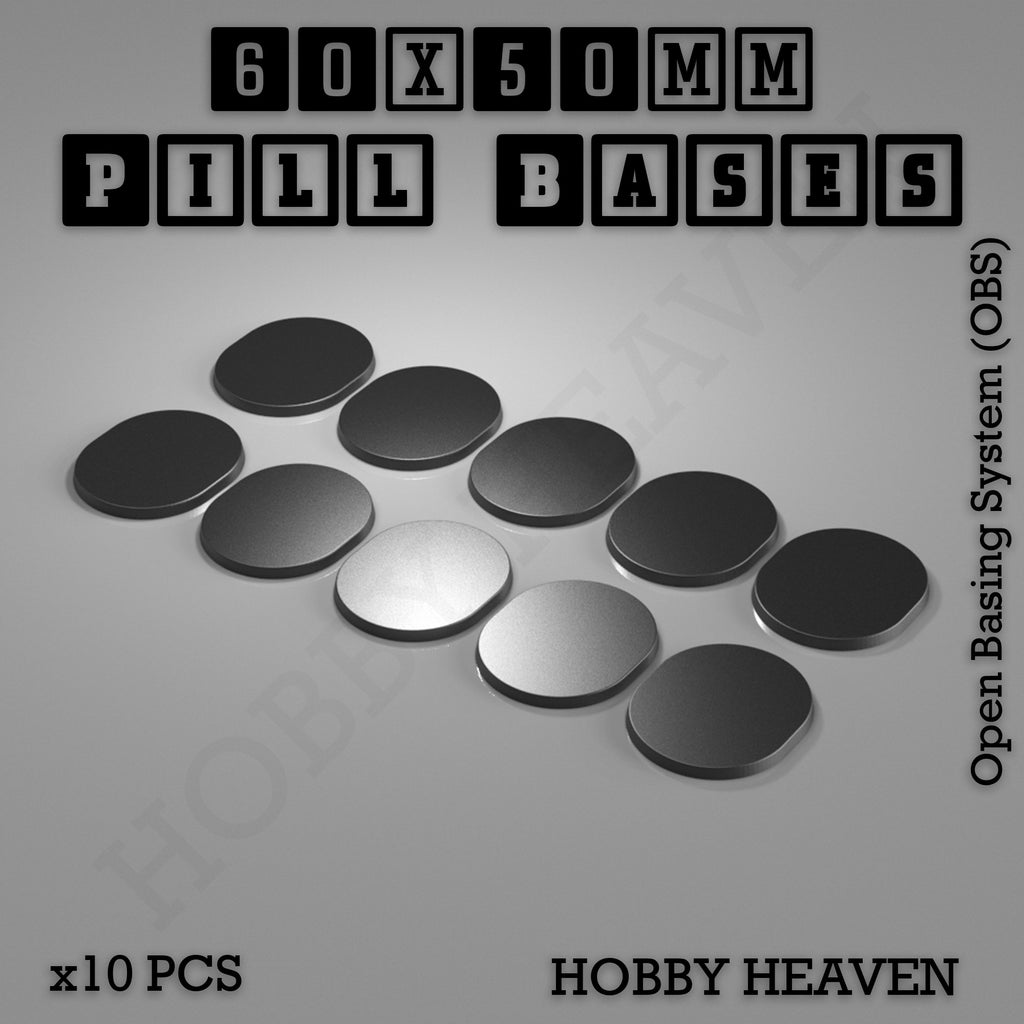 Pill Bases Range - 3d Print Full Range Tabletop Games