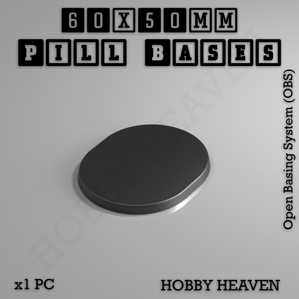 Pill Bases Range - 3d Print Full Range Tabletop Games