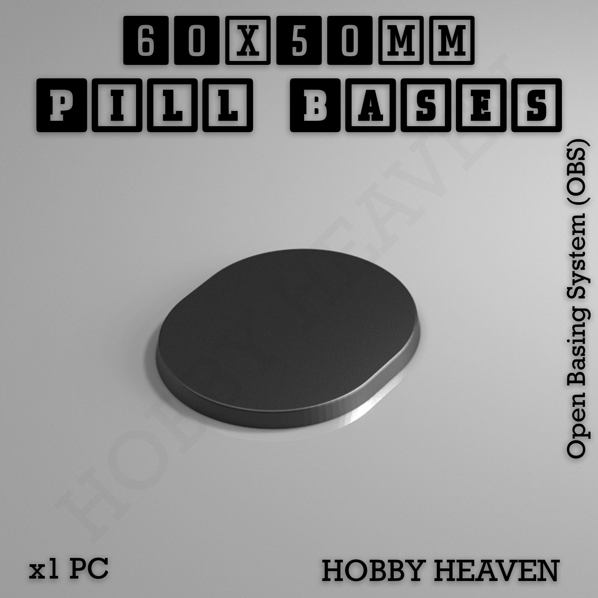 Pill Bases Range - 3d Print Full Range Tabletop Games