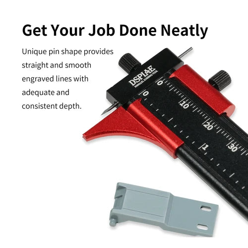 Maker's graphic of the AT-PST next to a grey plastic test part (tool sold separately)