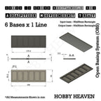 Square and Rectangle Movement Trays Adapters for Tabletop Games
