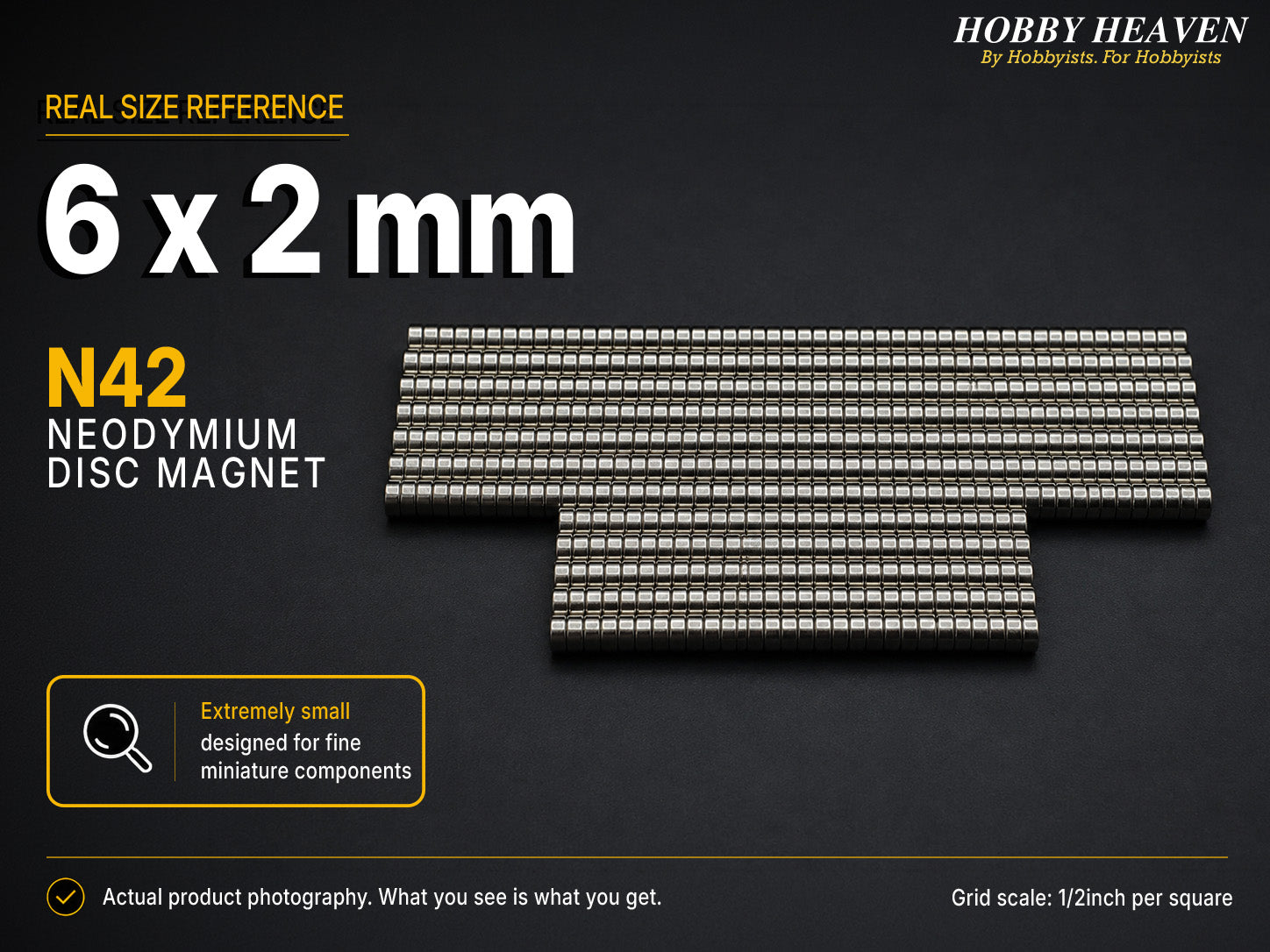 6mm x 2mm N42 Neodymium Disc Magnets