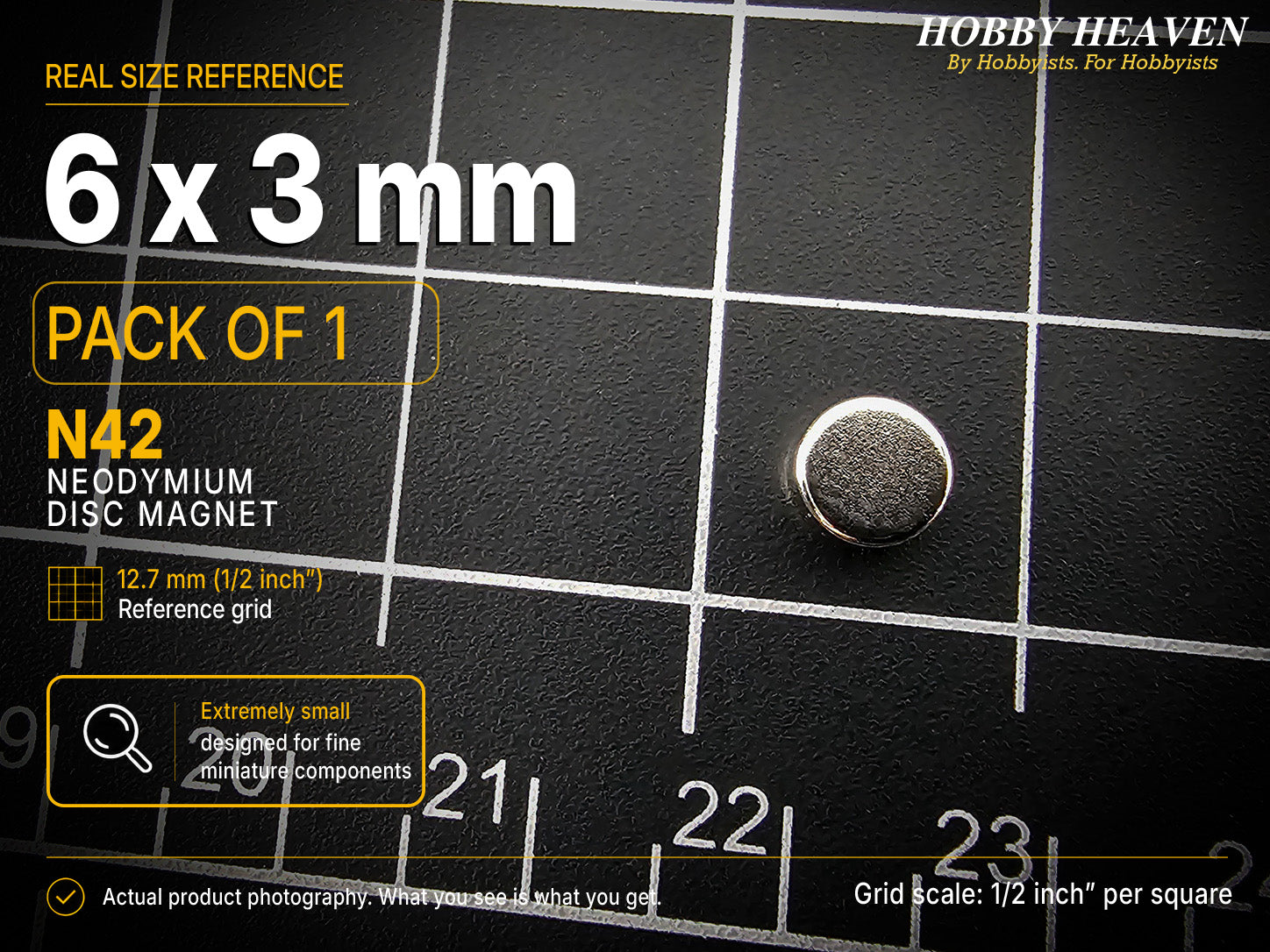 6mm x 3mm N42 Neodymium Disc Magnets