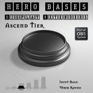 Hero Bases Display Extenders | Convert Gaming Bases to Display Bases & Plinths