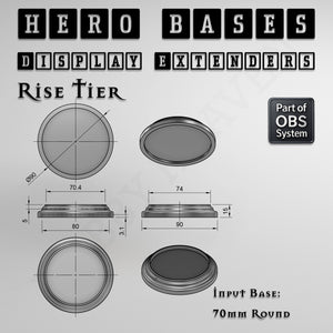 Hero Bases Display Extenders | Convert Gaming Bases to Display Bases & Plinths