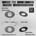 Round To Oval Bases Size Converters 3d Print Full Range