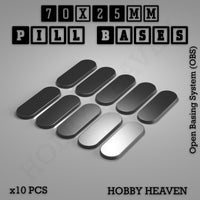 Pill Bases Range - 3d Print Full Range Tabletop Games
