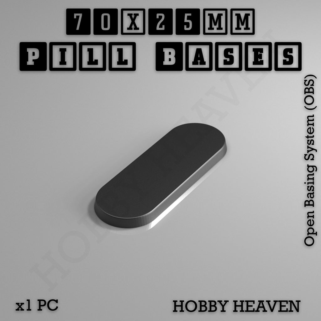 Pill Bases Range - 3d Print Full Range Tabletop Games