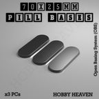 Pill Bases Range - 3d Print Full Range Tabletop Games