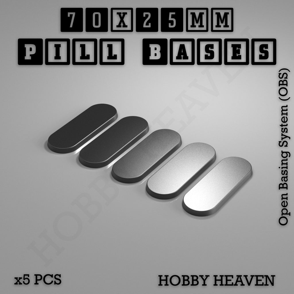 Pill Bases Range - 3d Print Full Range Tabletop Games