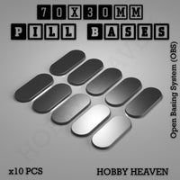 Pill Bases Range - 3d Print Full Range Tabletop Games
