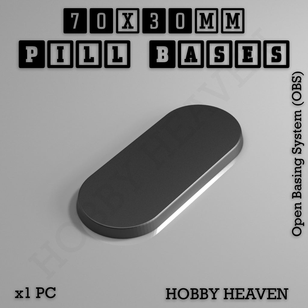 Pill Bases Range - 3d Print Full Range Tabletop Games