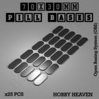 Pill Bases Range - 3d Print Full Range Tabletop Games