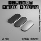 Pill Bases Range - 3d Print Full Range Tabletop Games