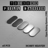 Pill Bases Range - 3d Print Full Range Tabletop Games
