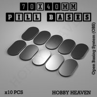 Pill Bases Range - 3d Print Full Range Tabletop Games
