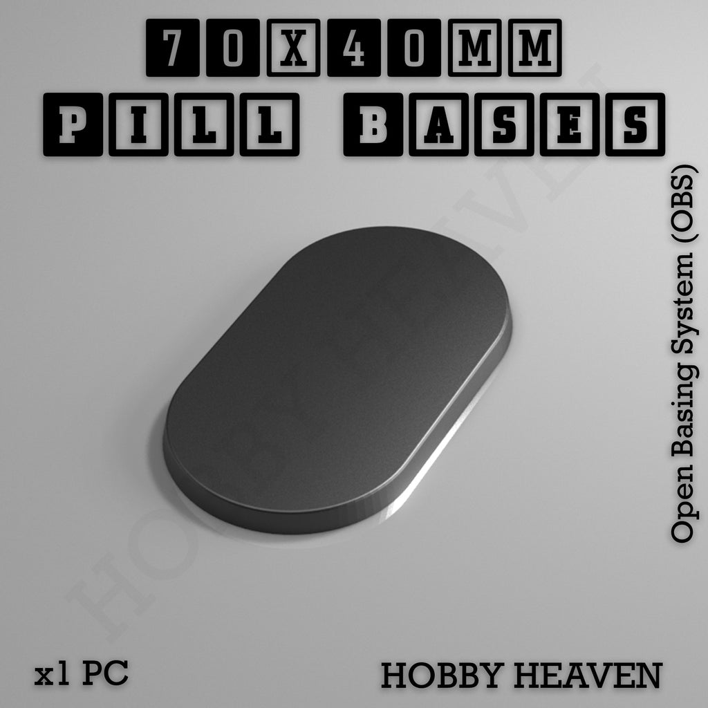 Pill Bases Range - 3d Print Full Range Tabletop Games