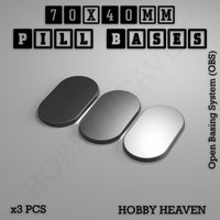 Pill Bases Range - 3d Print Full Range Tabletop Games
