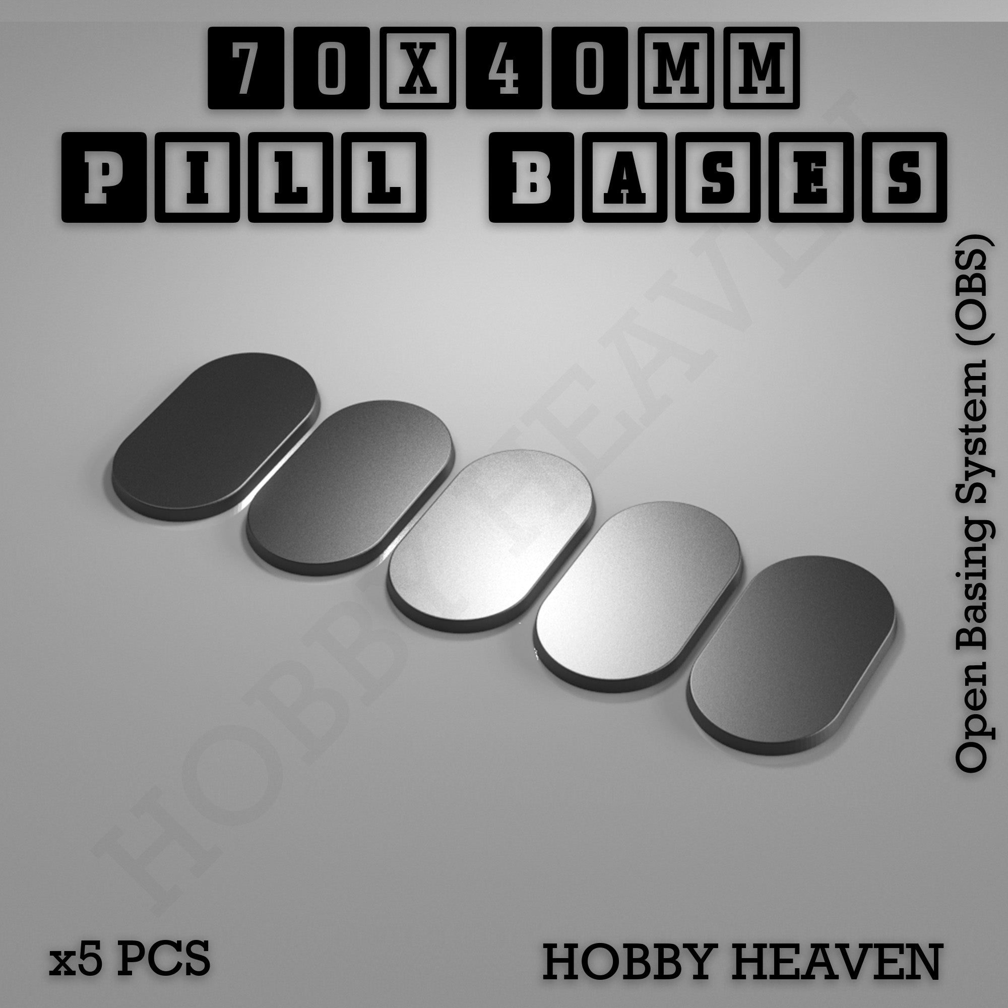 Pill Bases Range - 3d Print Full Range Tabletop Games