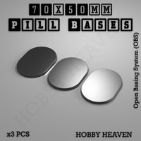 Pill Bases Range - 3d Print Full Range Tabletop Games
