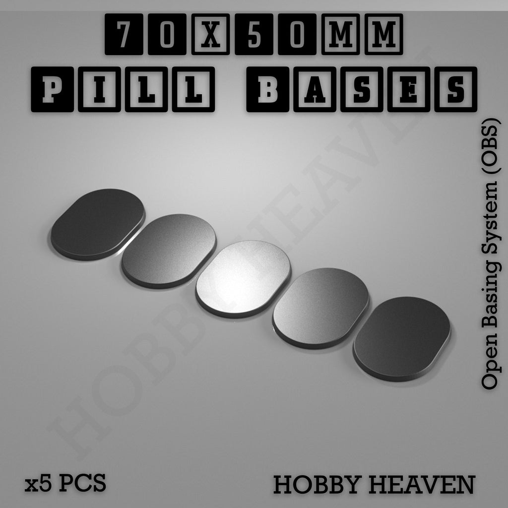 Pill Bases Range - 3d Print Full Range Tabletop Games