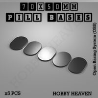 Pill Bases Range - 3d Print Full Range Tabletop Games
