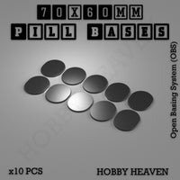 Pill Bases Range - 3d Print Full Range Tabletop Games

