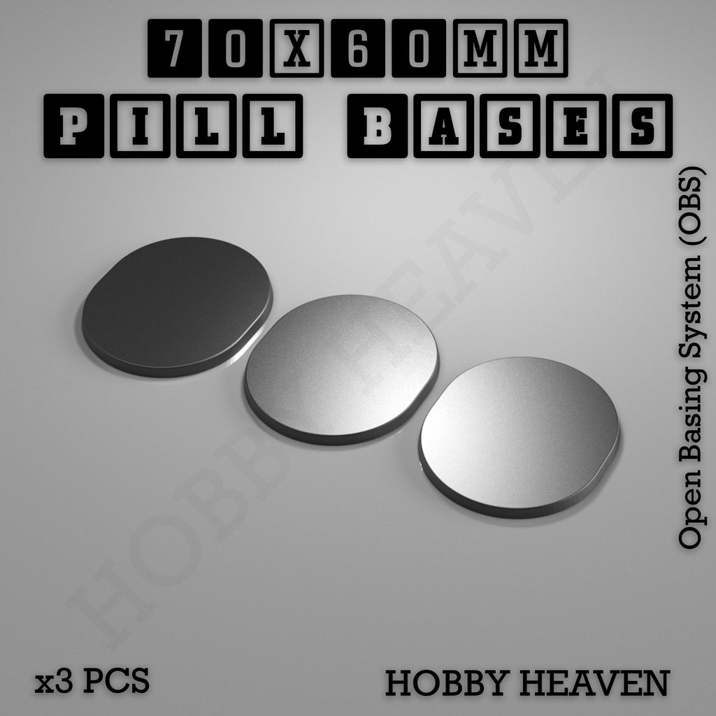 Pill Bases Range - 3d Print Full Range Tabletop Games