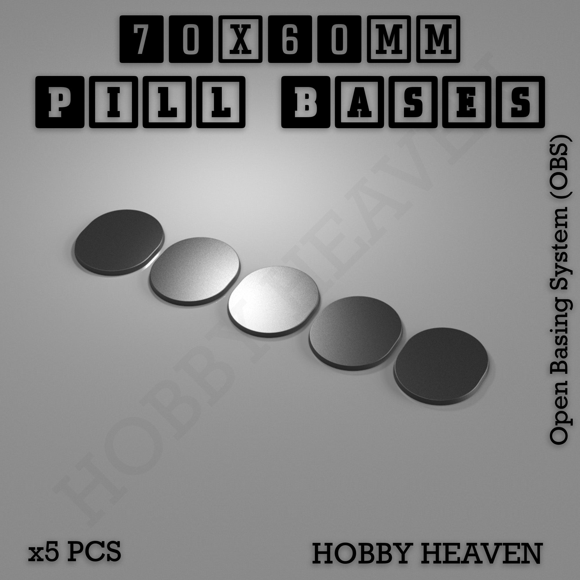 Pill Bases Range - 3d Print Full Range Tabletop Games