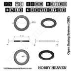 Technical drawing of a round base converter ring: 79.1mm outer diameter, 55mm opening, 6mm tall.