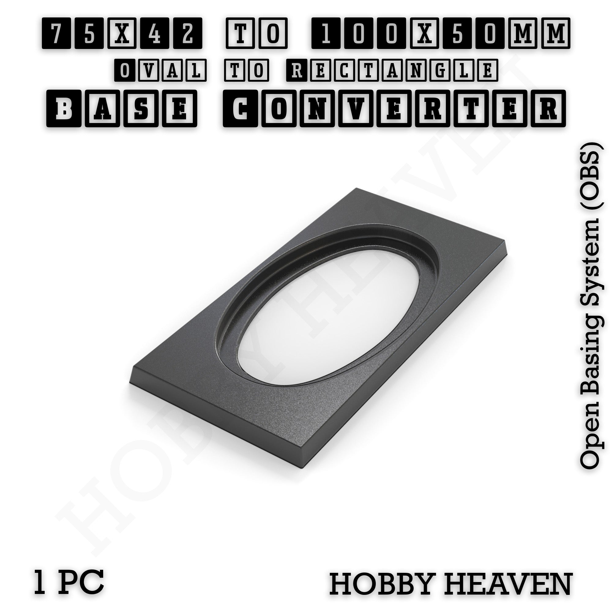Wargaming Oval to Rectangle Base Converters – Tabletop Games | 3D Printed Tabletop Accessories