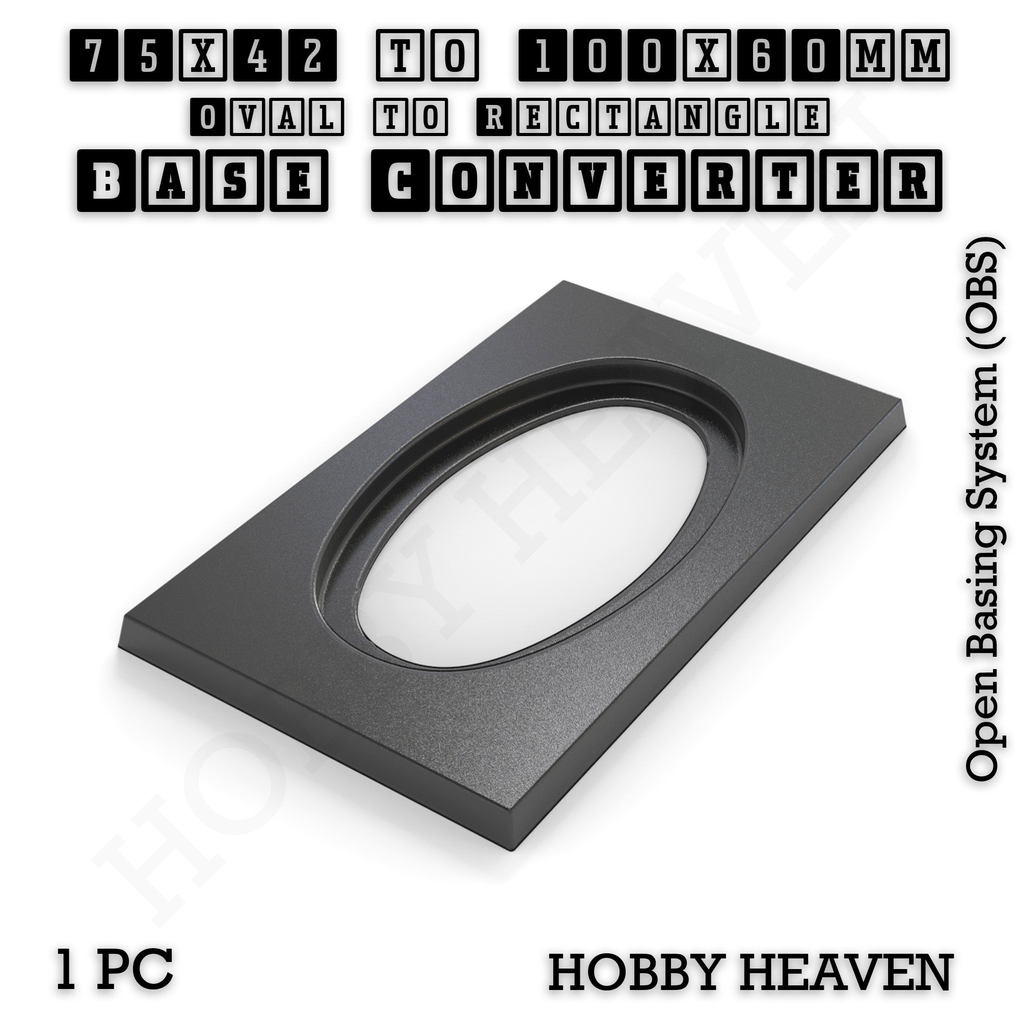 Wargaming Oval to Rectangle Base Converters – Tabletop Games | 3D Printed Tabletop Accessories