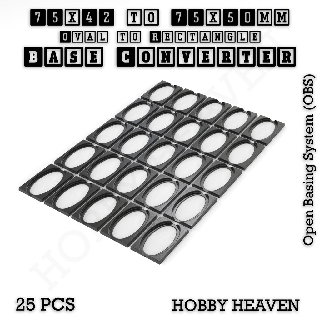 Wargaming Oval to Rectangle Base Converters – Tabletop Games | 3D Printed Tabletop Accessories